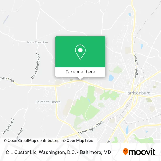 C L Custer Llc map