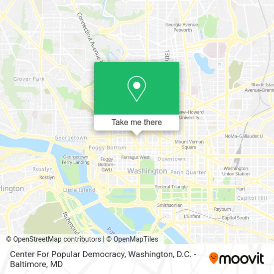 Center For Popular Democracy map