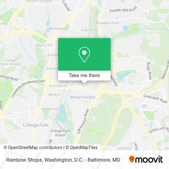Rainbow Shops map