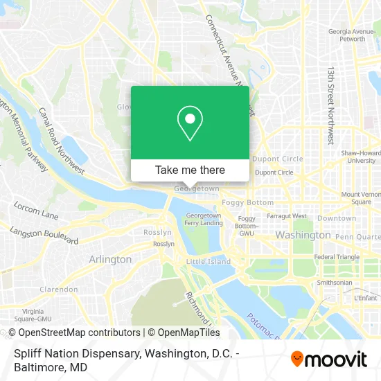 Spliff Nation Dispensary map