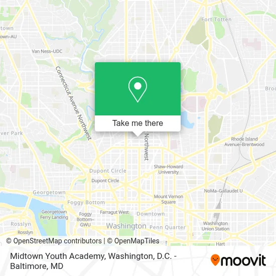 Midtown Youth Academy map