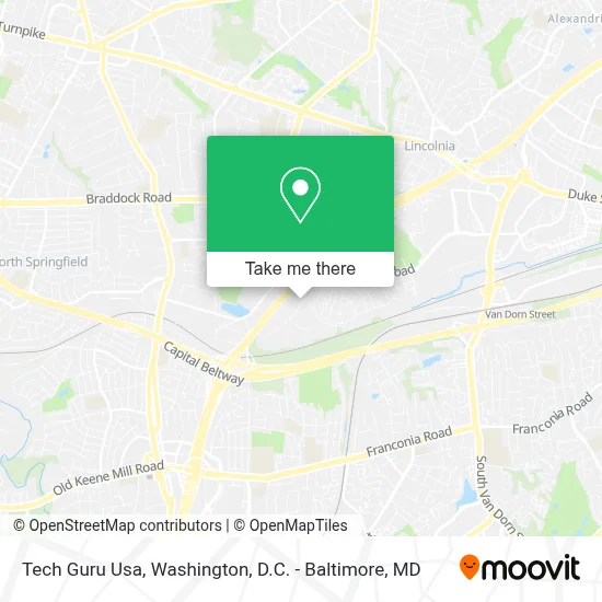 Tech Guru Usa map