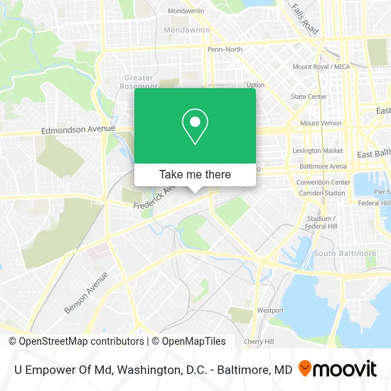 U Empower Of Md map