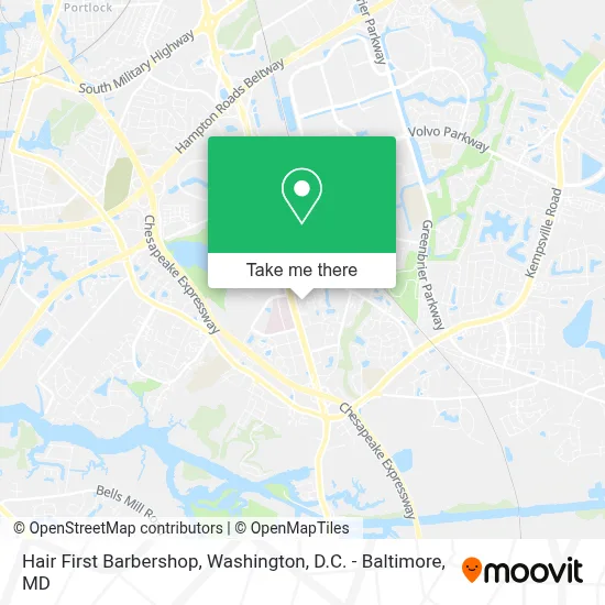 Hair First Barbershop map