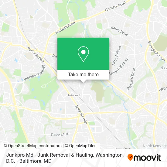 Junkpro Md - Junk Removal & Hauling map