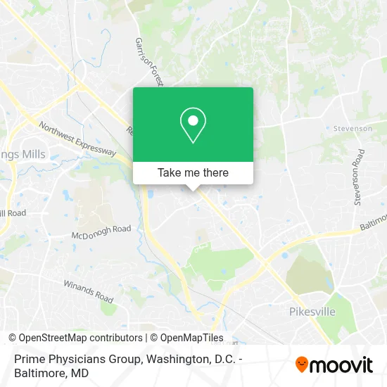 Prime Physicians Group map