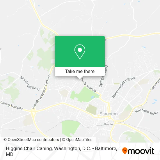 Higgins Chair Caning map