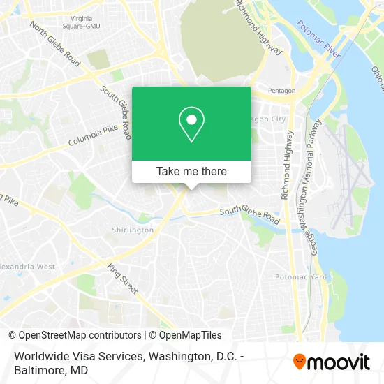 Worldwide Visa Services map