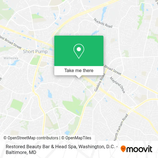 Restored Beauty Bar & Head Spa map
