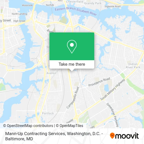 Mann-Up Contracting Services map