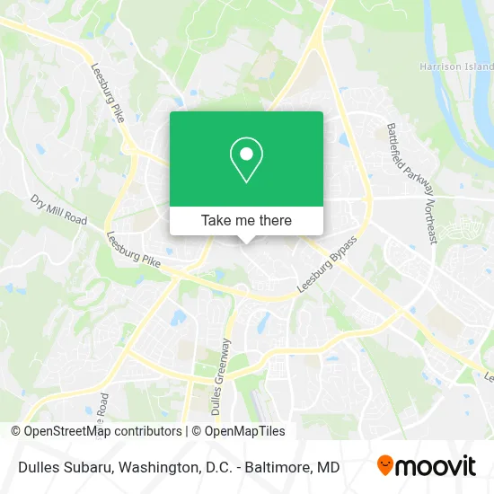 Dulles Subaru map