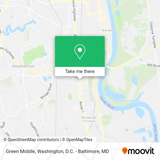 Green Mobile map
