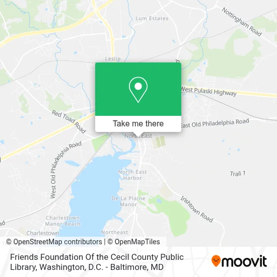 Friends Foundation Of the Cecil County Public Library map