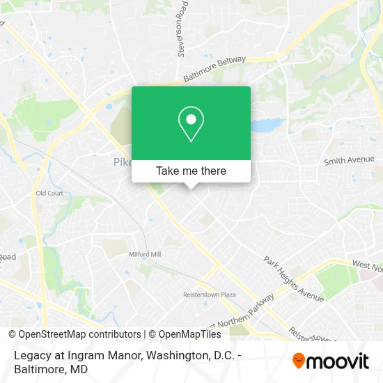 Legacy at Ingram Manor map