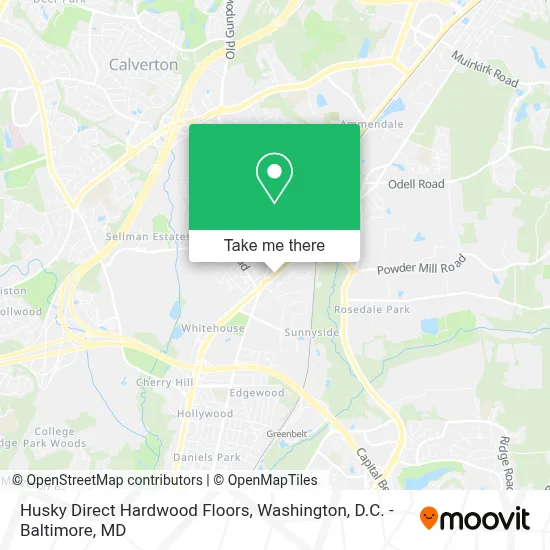 Husky Direct Hardwood Floors map