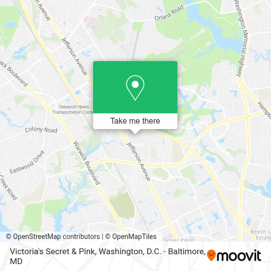 Victoria's Secret & Pink map