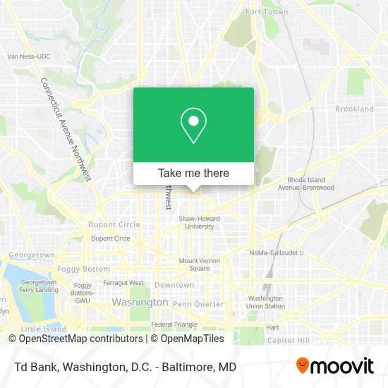 Td Bank map