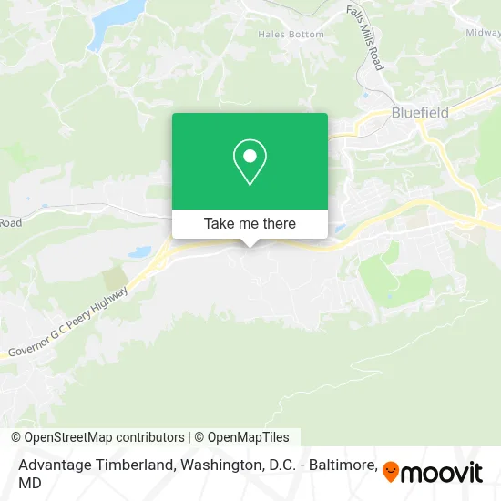 Advantage Timberland map