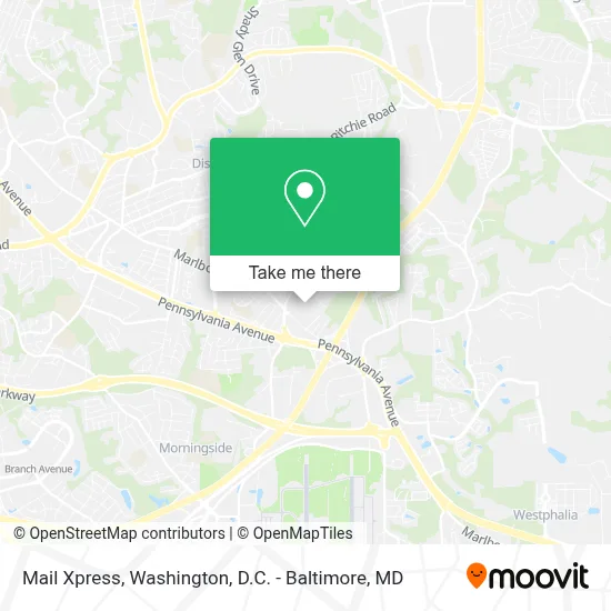 Mail Xpress map