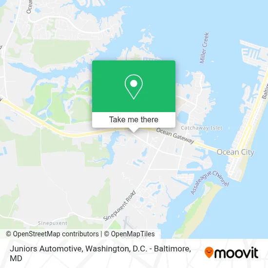 Juniors Automotive map