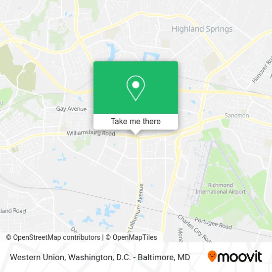 Western Union map