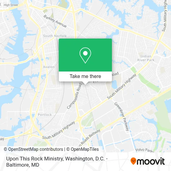 Upon This Rock Ministry map