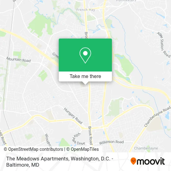 The Meadows Apartments map