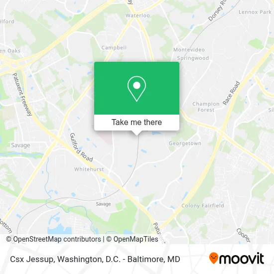 Csx Jessup map