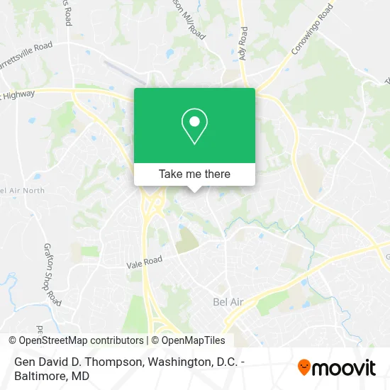 Gen David D. Thompson map