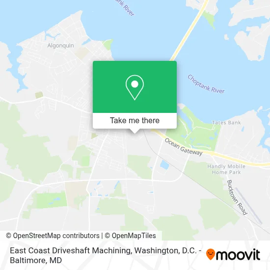 East Coast Driveshaft Machining map