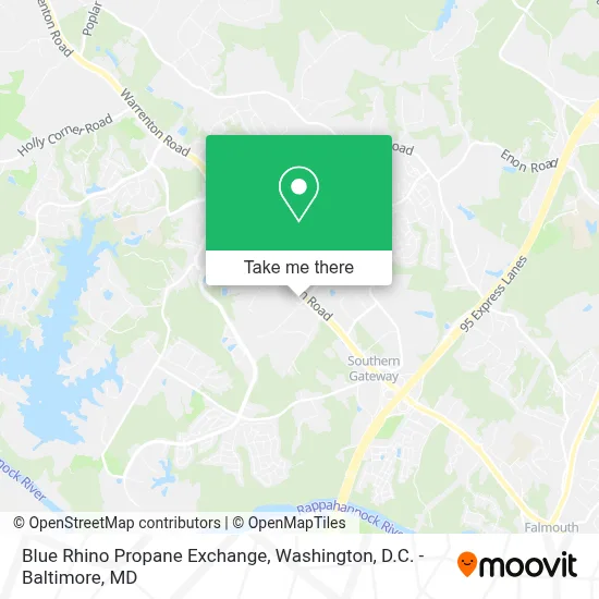 Blue Rhino Propane Exchange map