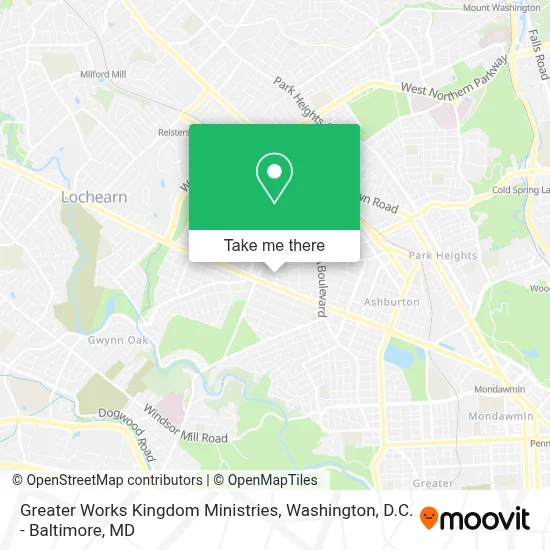Greater Works Kingdom Ministries map