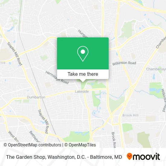 The Garden Shop map