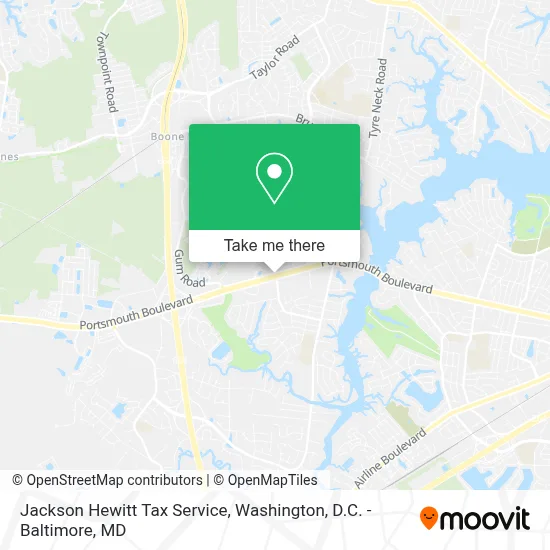 Jackson Hewitt Tax Service map