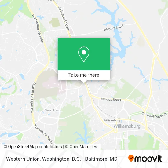 Western Union map