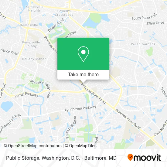 Public Storage map