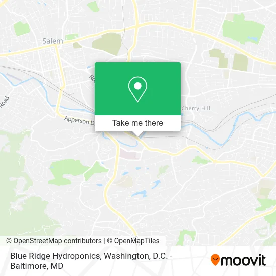 Blue Ridge Hydroponics map