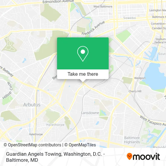 Guardian Angels Towing map