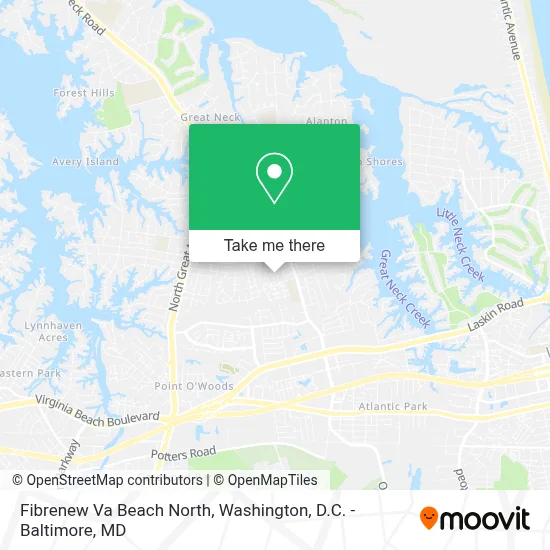 Fibrenew Va Beach North map
