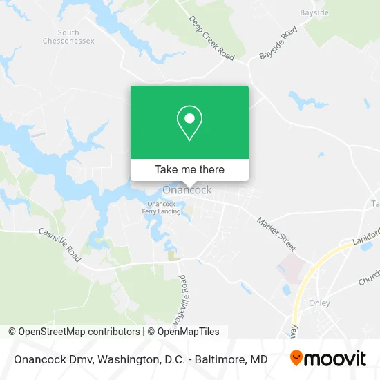 Onancock Dmv map