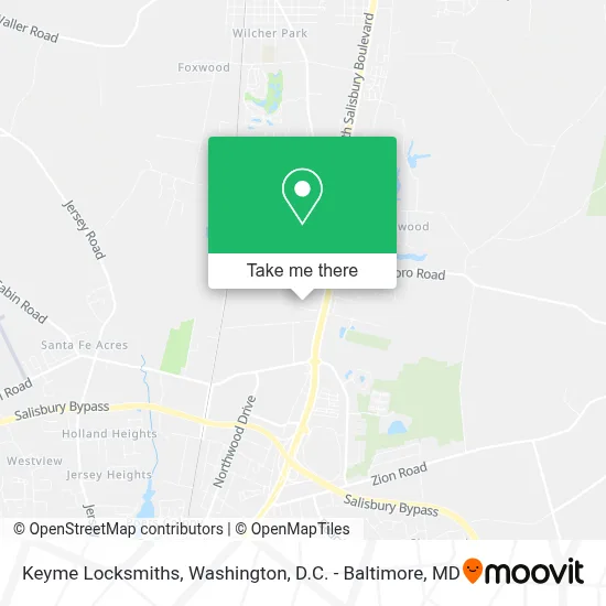 Keyme Locksmiths map