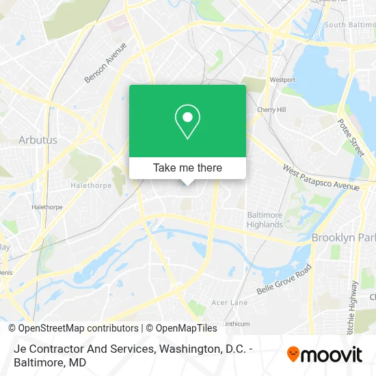 Je Contractor And Services map