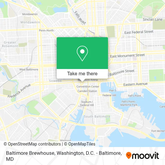 Baltimore Brewhouse map