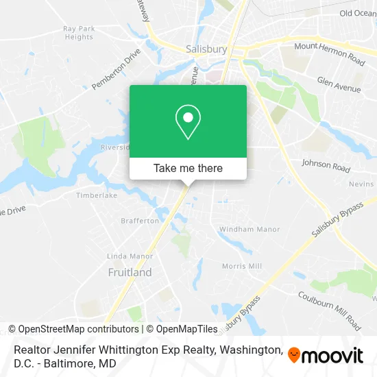 Realtor Jennifer Whittington Exp Realty map