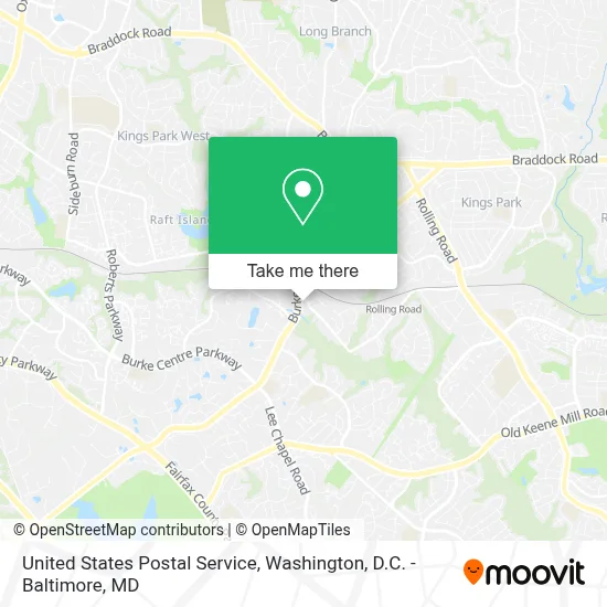United States Postal Service map