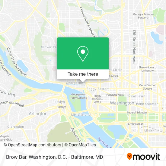 Brow Bar map