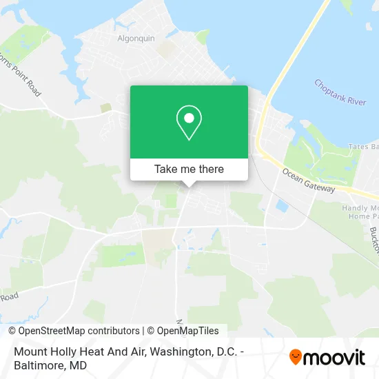 Mount Holly Heat And Air map