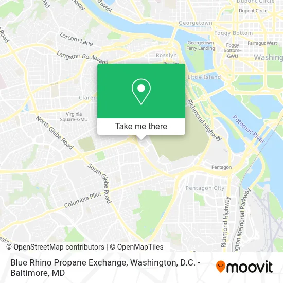 Blue Rhino Propane Exchange map