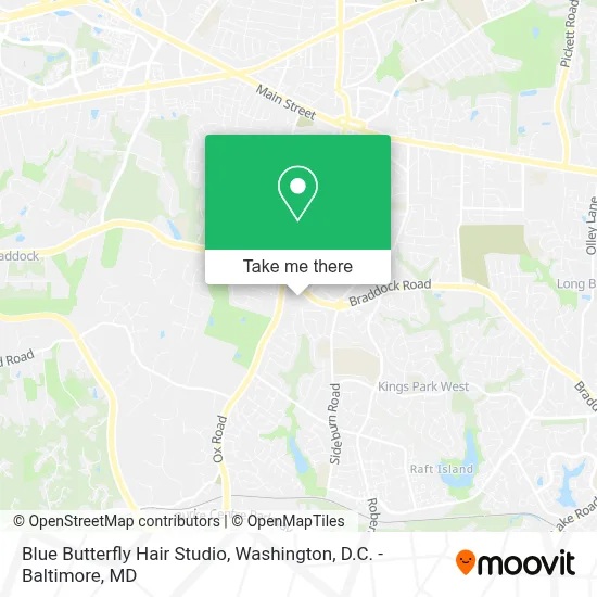 Blue Butterfly Hair Studio map