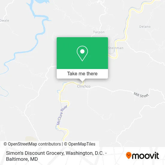 Simon's Discount Grocery map
